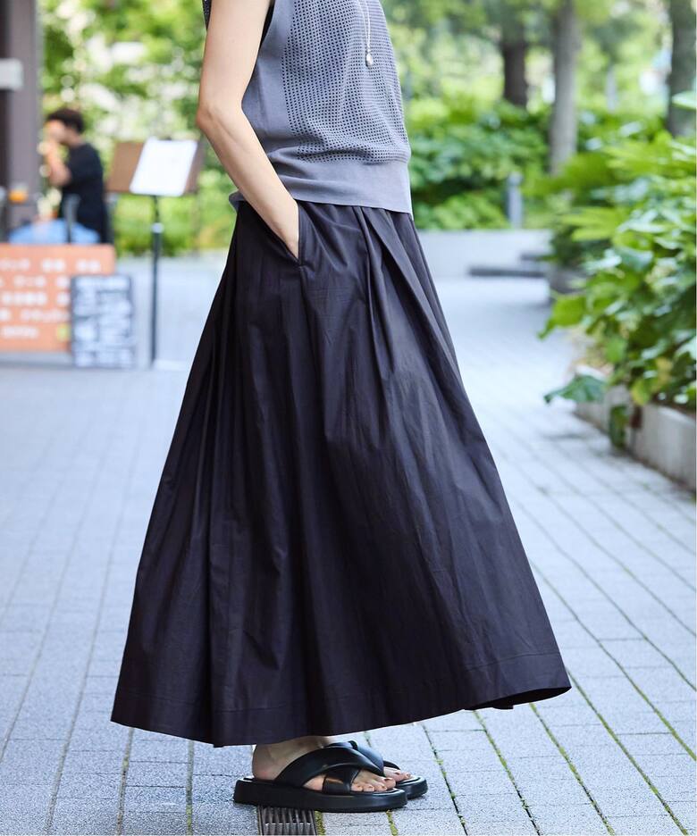 タイプライター ボリュームスカート（ロング・マキシ丈スカート  