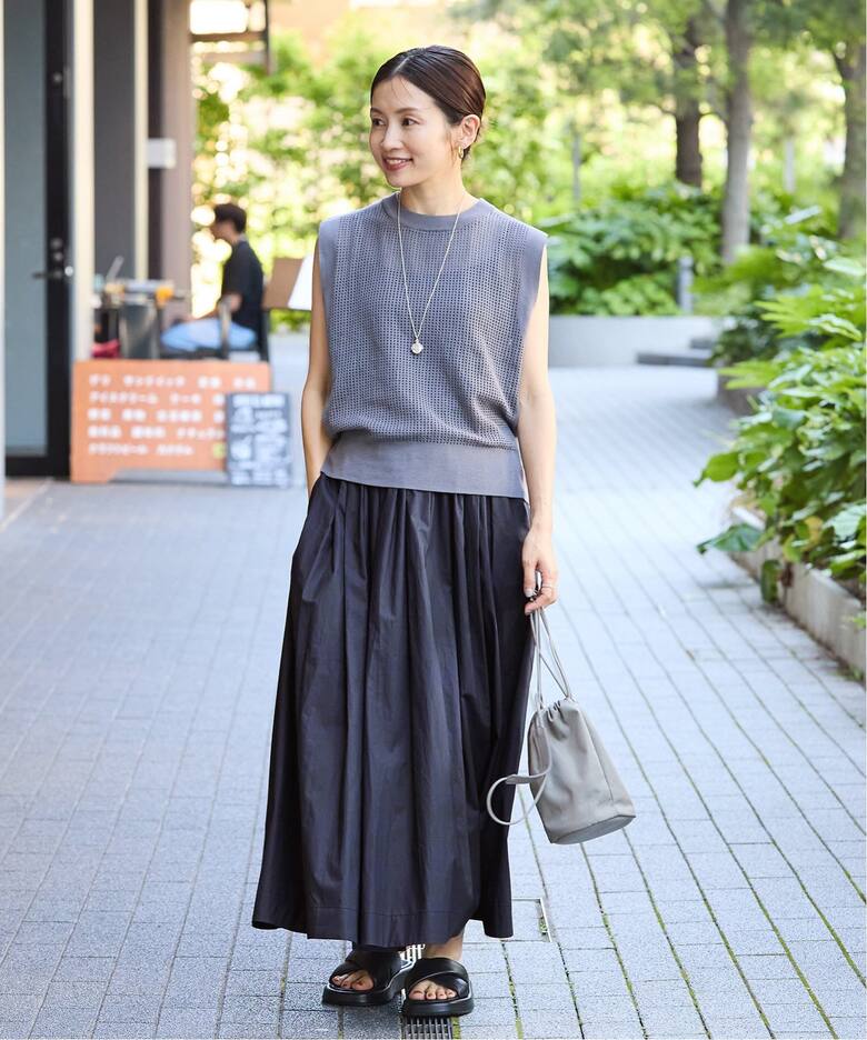 タイプライター ボリュームスカート（ロング・マキシ丈スカート  