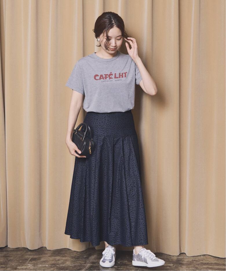 フラワー刺繍タックフレアスカート（ロング・マキシ丈スカート）｜IENA  