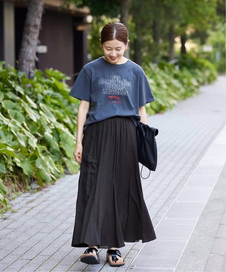 インドドビー ギャザーフレア スカート（ロング・マキシ丈スカート  