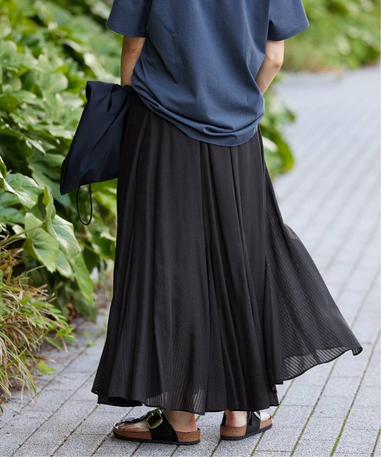 ファビアナフィリッピ フレアスカート ギャザースカート I40 M グレー  