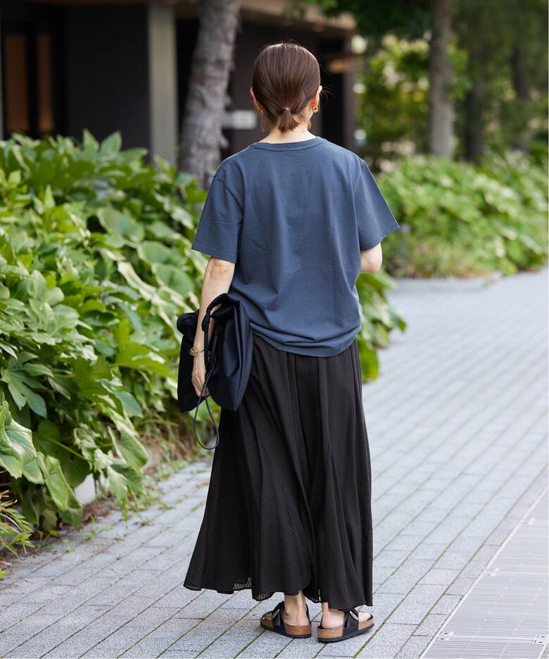 インドドビー ギャザーフレア スカート（ロング・マキシ丈スカート  