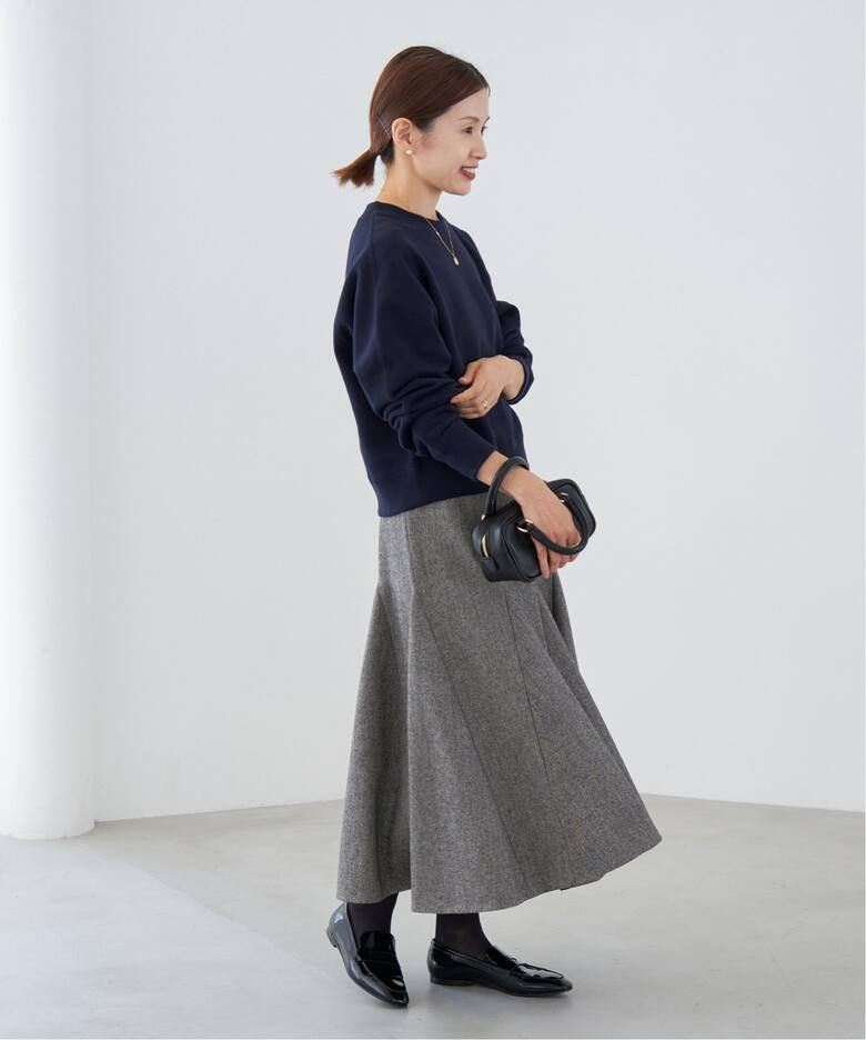 IENA♡TAボンディングスカート ボンディングツイードフレアスカート  