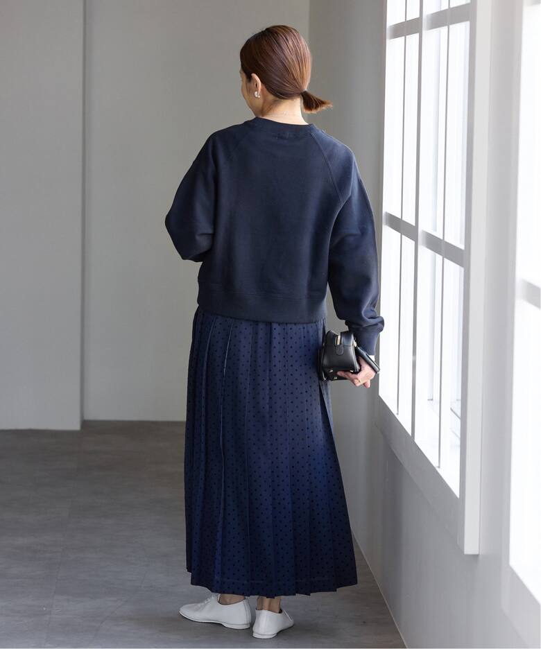 フロッキードットプリーツスカート（ロング・マキシ丈スカート）｜IENA  
