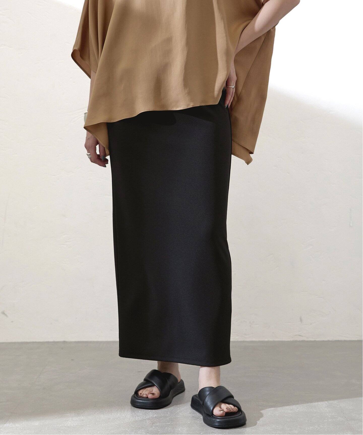 CARREMANジョーゼット リーンスカート（ロング・マキシ丈スカート  