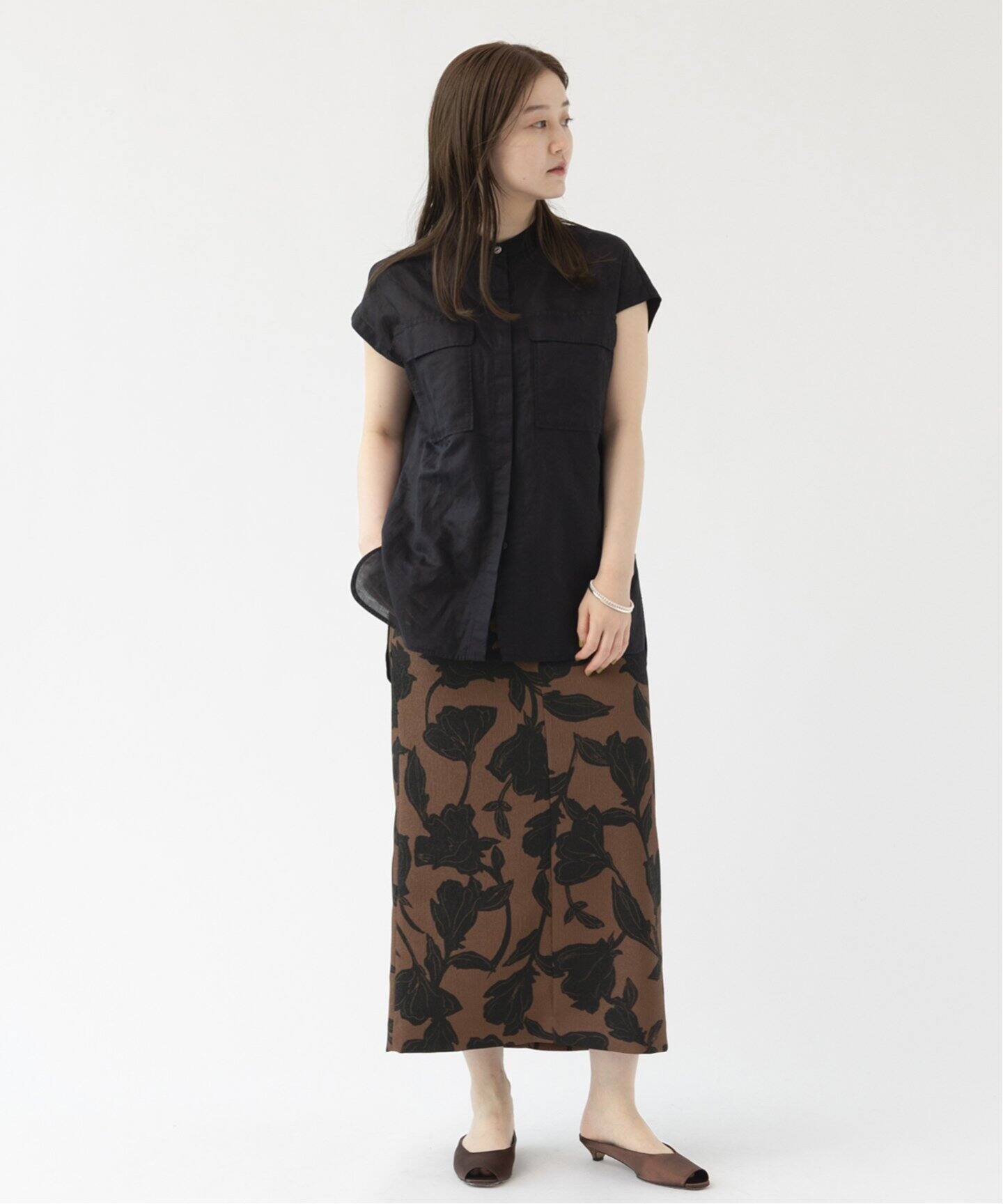 ボタニカルタイトスカート（ロング・マキシ丈スカート）｜IENA（イエナ  