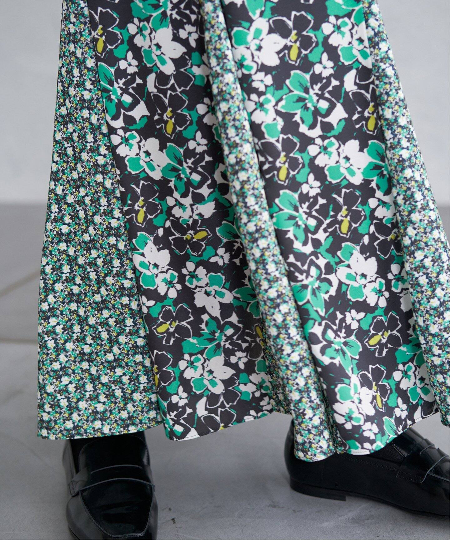 Deveaux Flower Mixスカート（ロング・マキシ丈スカート）｜IENA  