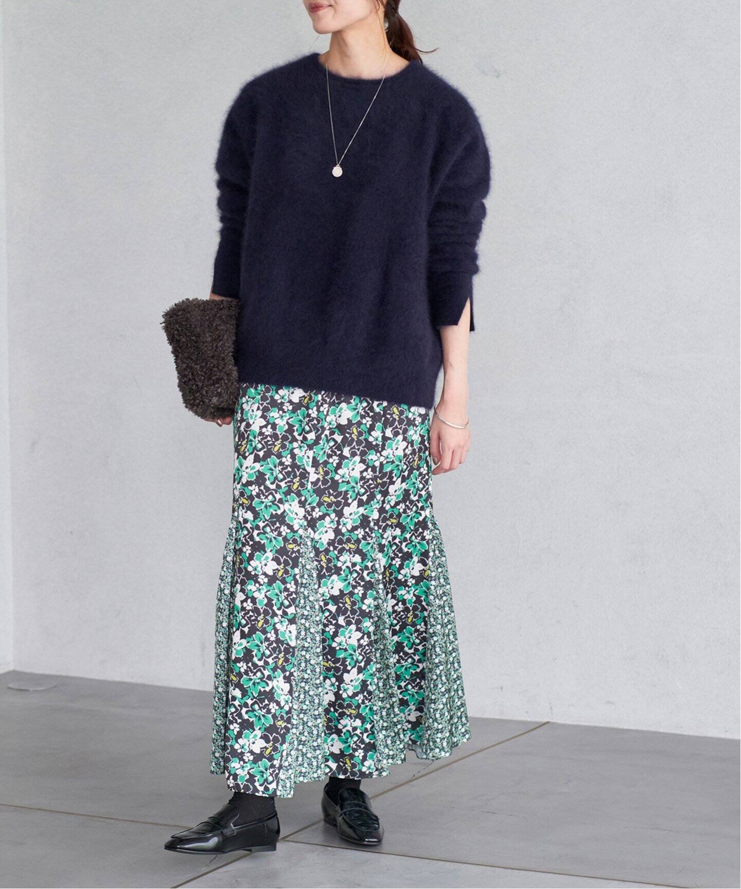 Deveaux Flower Mixスカート（ロング・マキシ丈スカート）｜IENA  