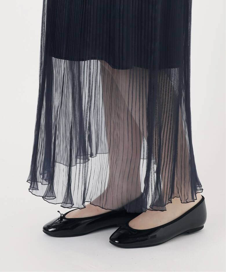 シルクオーガンプリーツスカート（ロング・マキシ丈スカート）｜IENA  