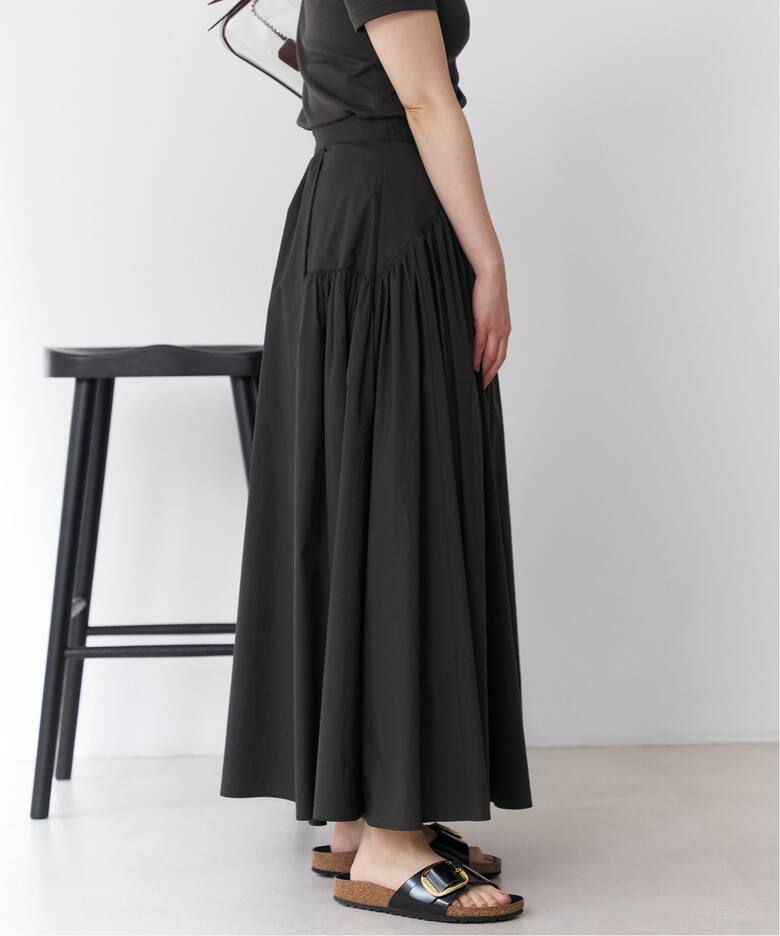 ギャザーフレアースカート（ロング・マキシ丈スカート）｜IENA（イエナ  