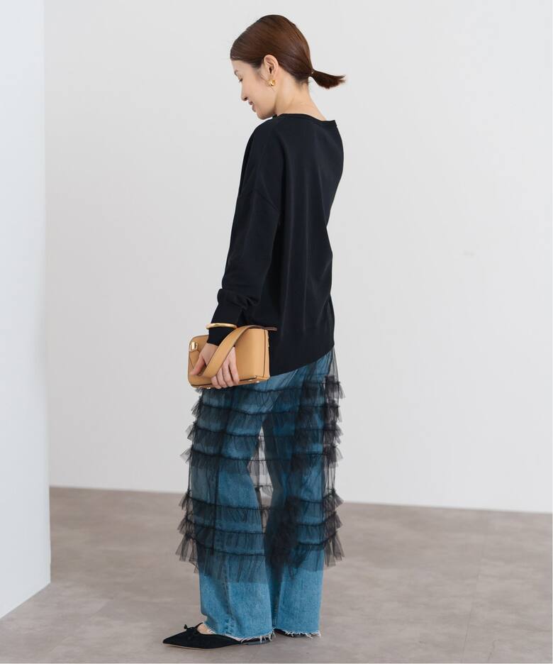 チュールフリルレイヤードスカート（ロング・マキシ丈スカート）｜IENA  