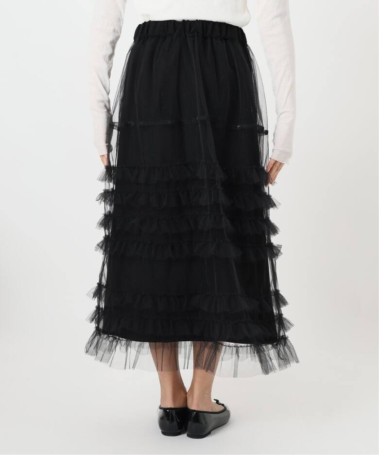 チュールフリルレイヤードスカート（ロング・マキシ丈スカート）｜IENA  