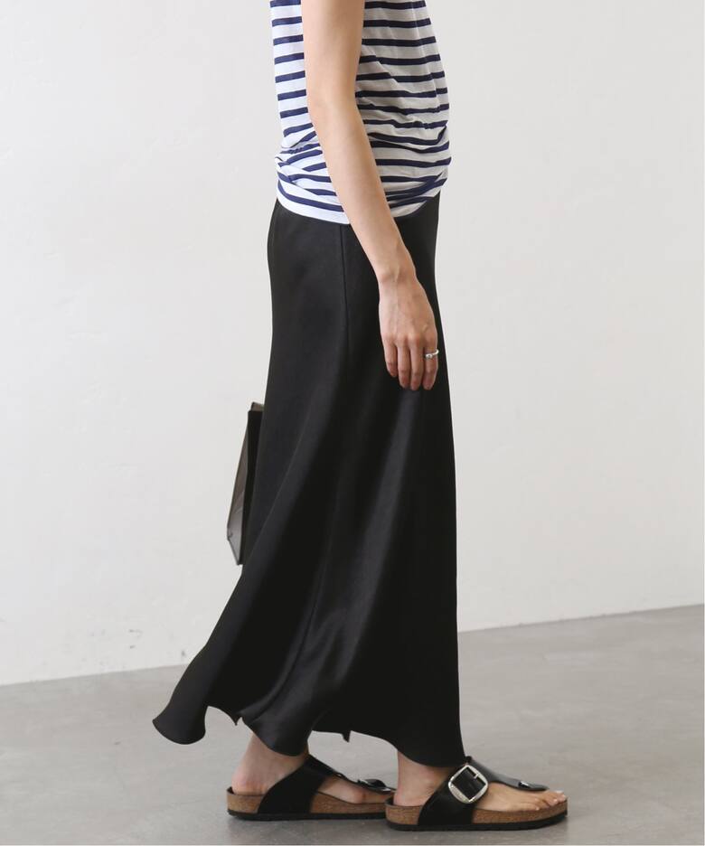 追加5》ダブルサテンスカート（ロング・マキシ丈スカート）｜IENA  