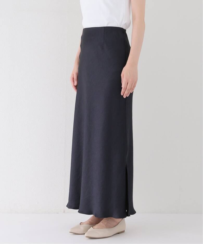 追加5》ダブルサテンスカート（ロング・マキシ丈スカート）｜IENA  