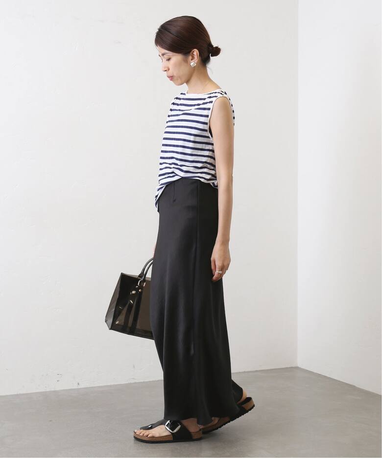 追加6》ダブルサテンスカート（ロング・マキシ丈スカート）｜IENA  