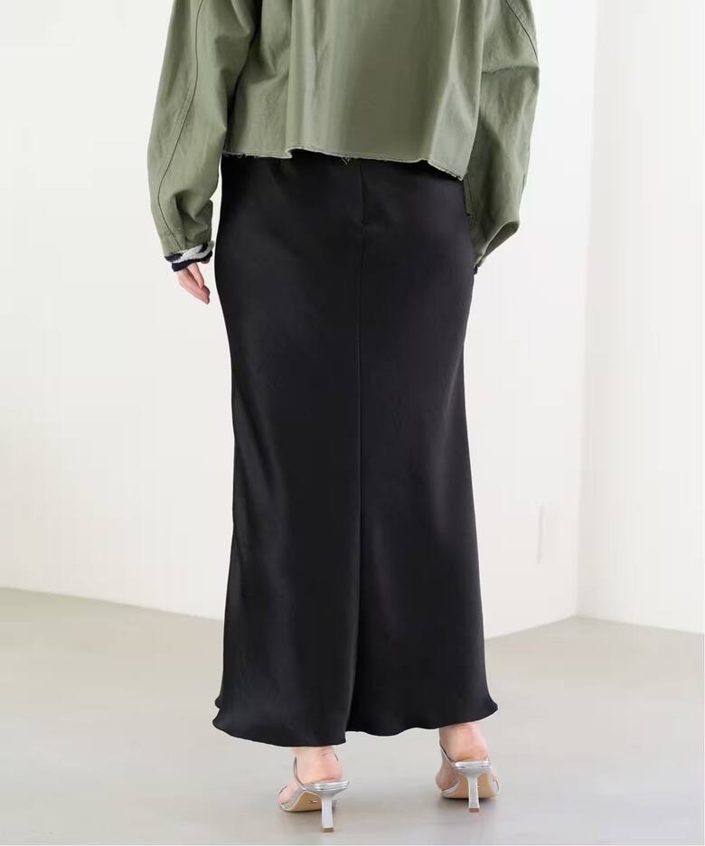 追加6》ダブルサテンスカート（ロング・マキシ丈スカート）｜IENA  