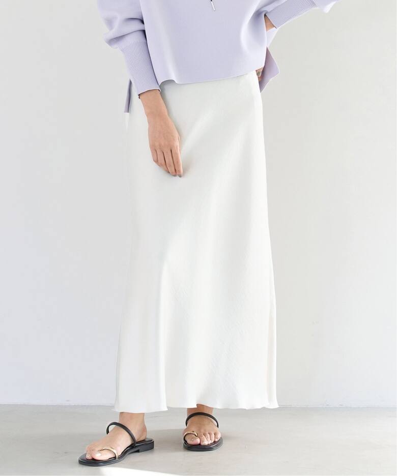 追加6》ダブルサテンスカート（ロング・マキシ丈スカート）｜IENA  