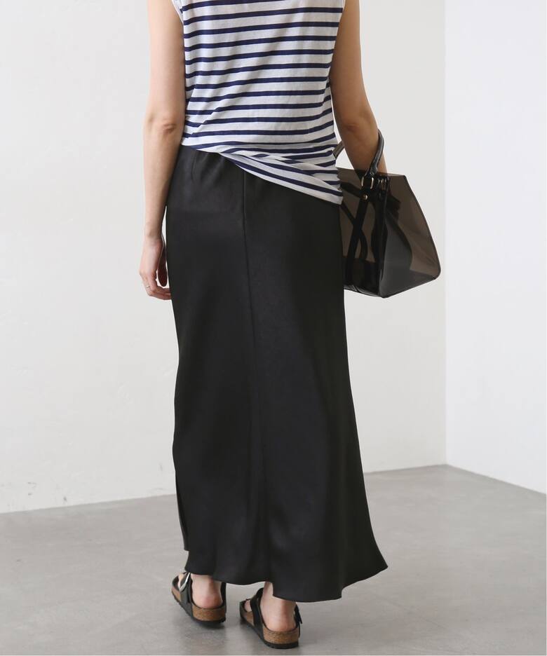 追加7》ダブルサテンスカート（ロング・マキシ丈スカート）｜IENA  