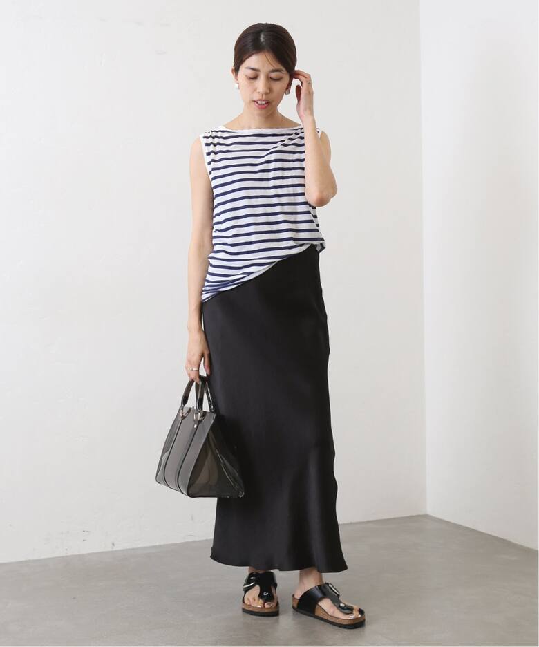 追加7》ダブルサテンスカート（ロング・マキシ丈スカート）｜IENA  