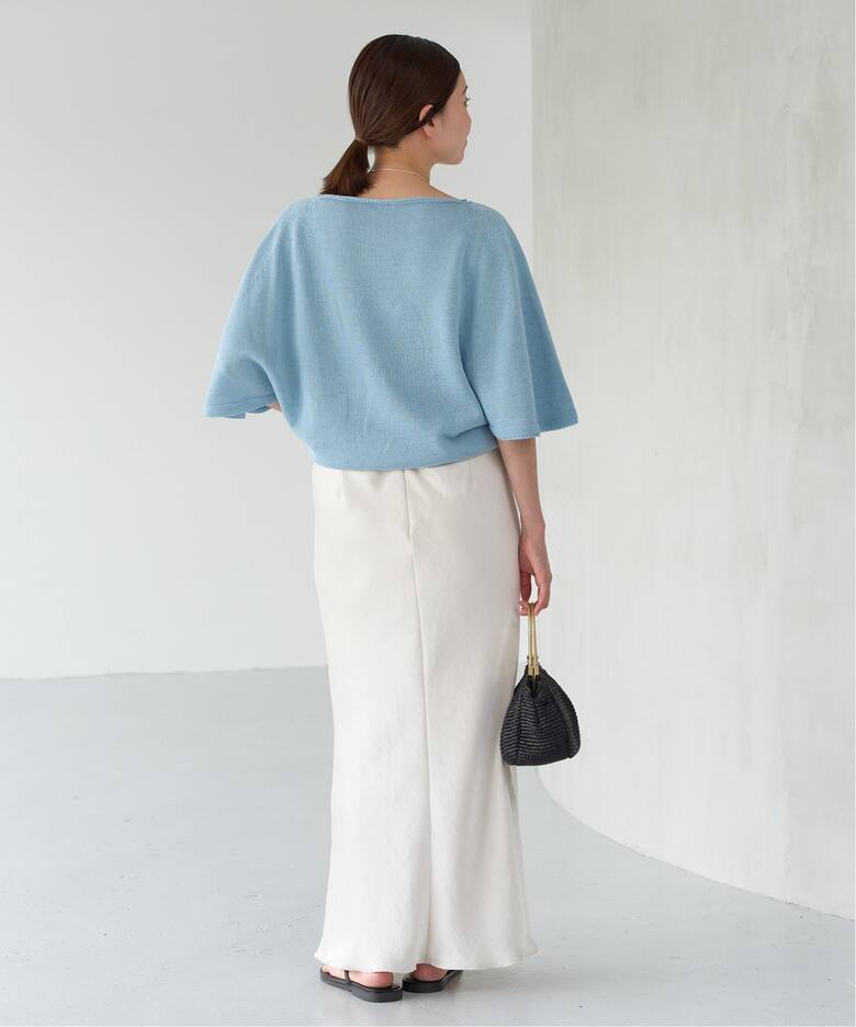 追加7》ダブルサテンスカート（ロング・マキシ丈スカート）｜IENA  