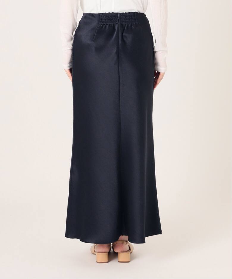 追加7》ダブルサテンスカート（ロング・マキシ丈スカート）｜IENA  