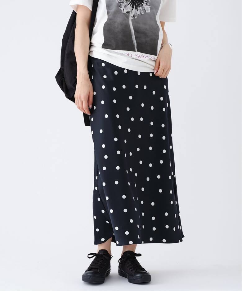 ドットバイヤス サテンスカート（ロング・マキシ丈スカート）｜IENA  