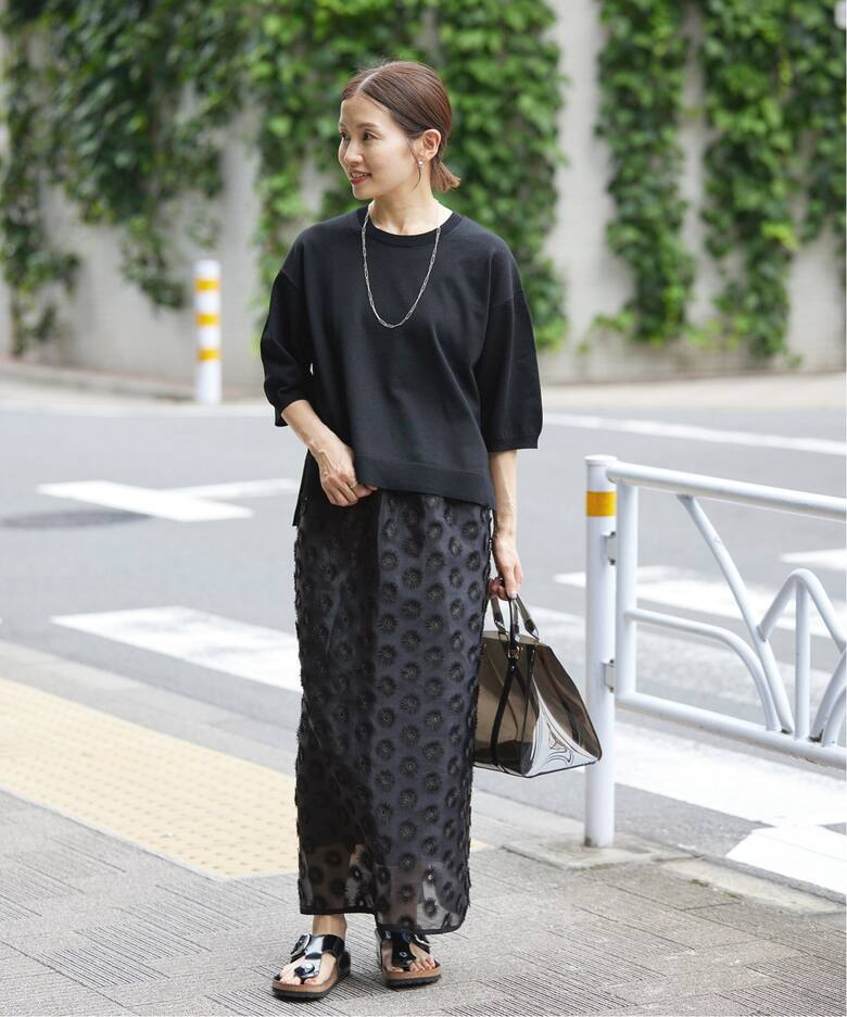 シアージャガード刺繍スカート（ロング・マキシ丈スカート）｜IENA  