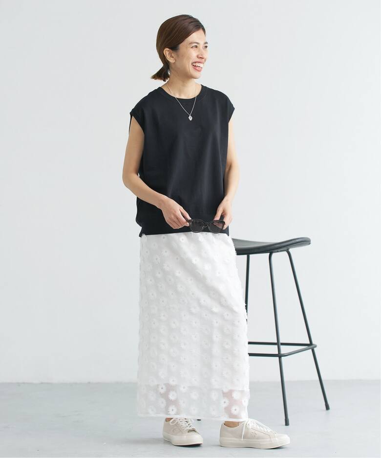 シアージャガード刺繍スカート（ロング・マキシ丈スカート）｜IENA  