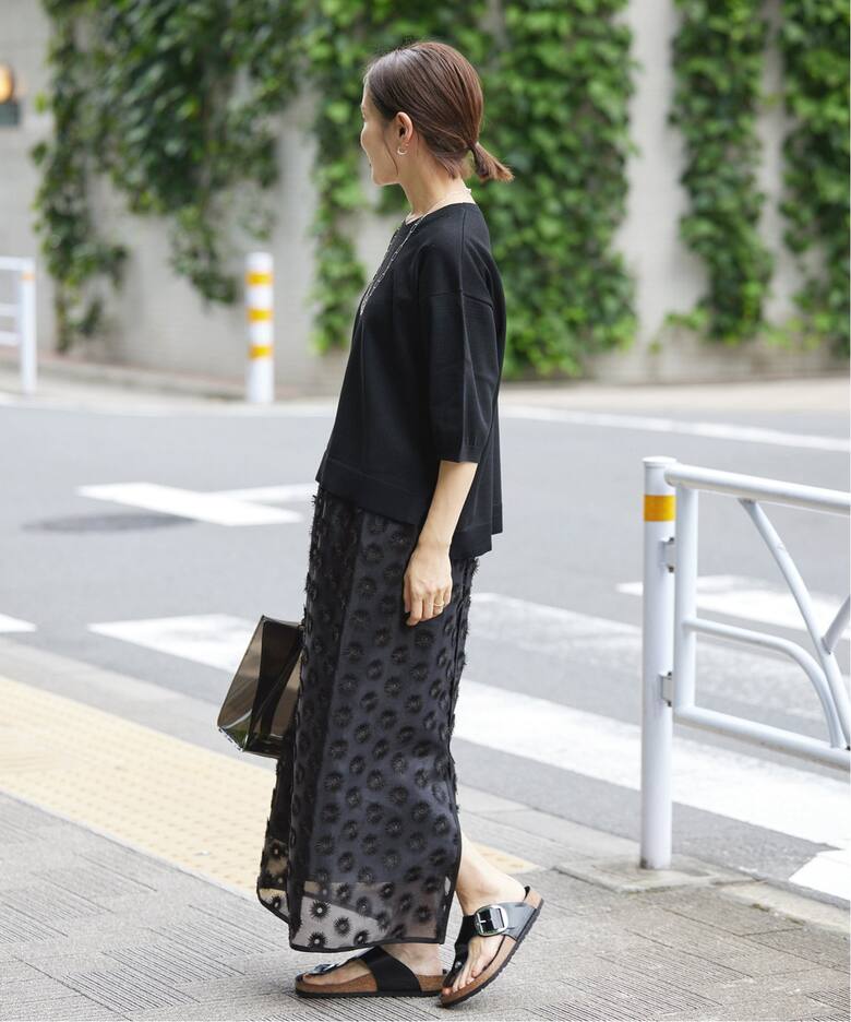 シアージャガード刺繍スカート（ロング・マキシ丈スカート）｜IENA  