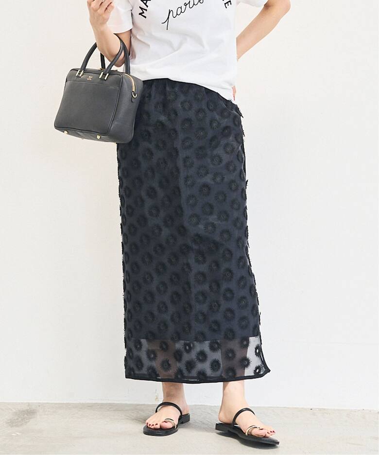 シアージャガード刺繍スカート（ロング・マキシ丈スカート）｜IENA  