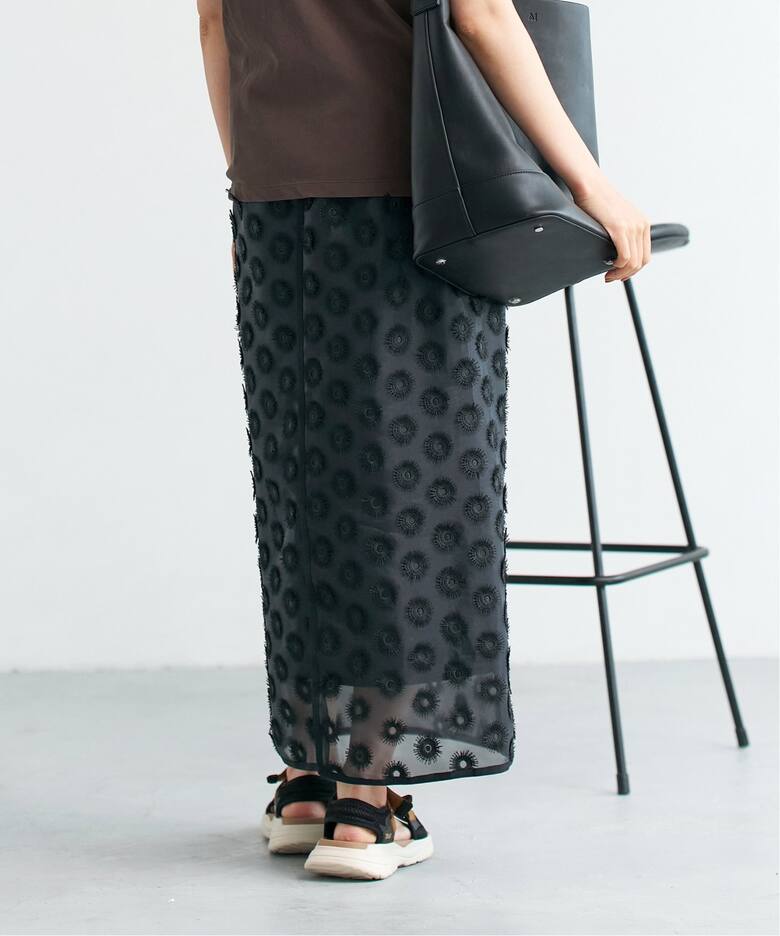 シアージャガード刺繍スカート（ロング・マキシ丈スカート）｜IENA  