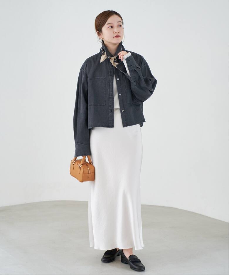 追加9》ダブルサテンスカート（ロング・マキシ丈スカート）｜IENA  