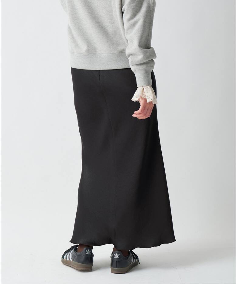 追加9予約》ダブルサテンスカート（ロング・マキシ丈スカート）｜IENA  