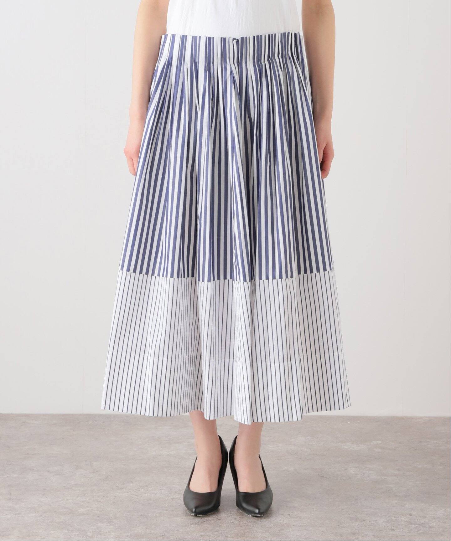 LEE MATHEWS/リー マシュー】STRIPE SK ストライプスカート（その他  