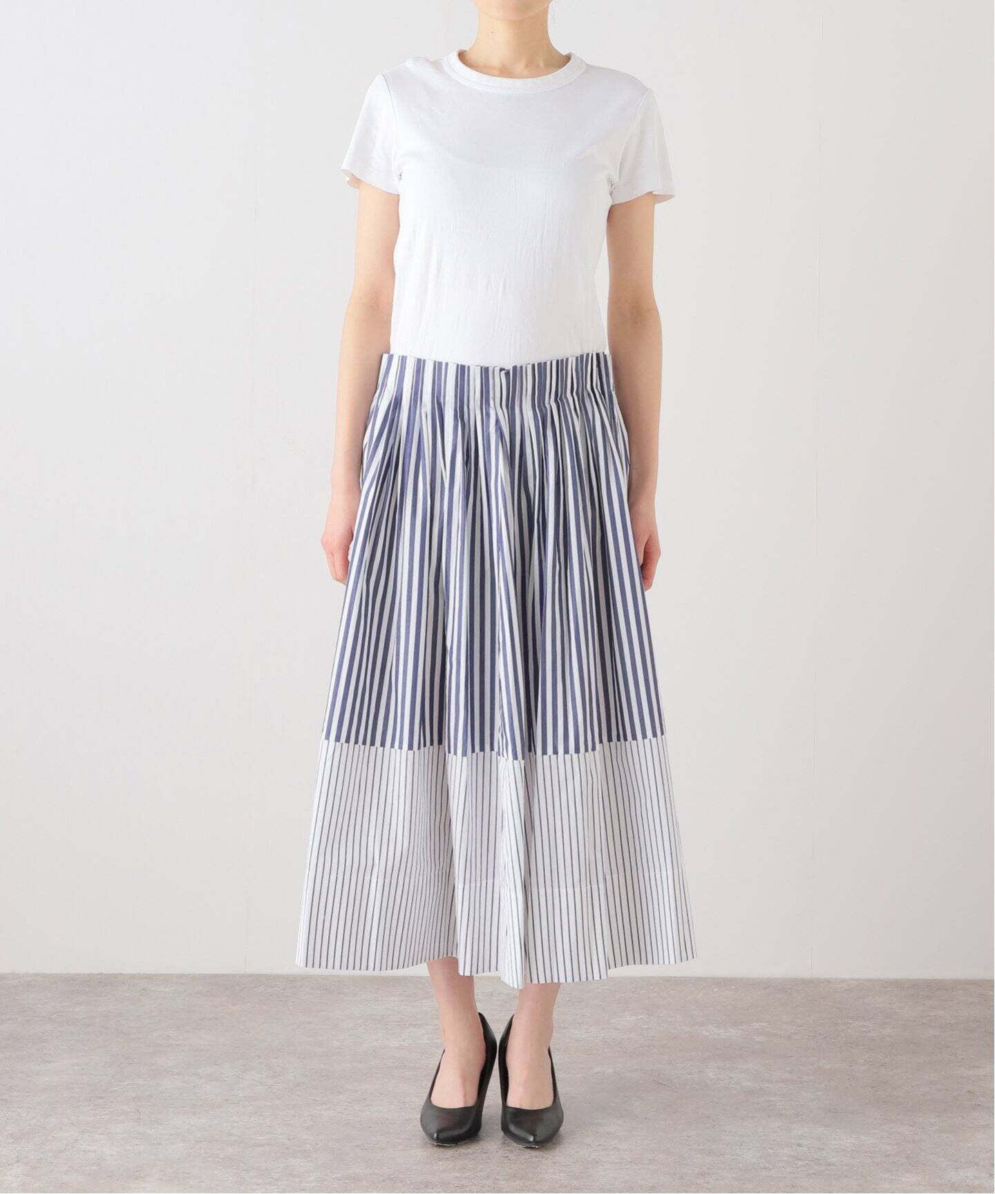 LEE MATHEWS/リー マシュー】STRIPE SK ストライプスカート（その他  