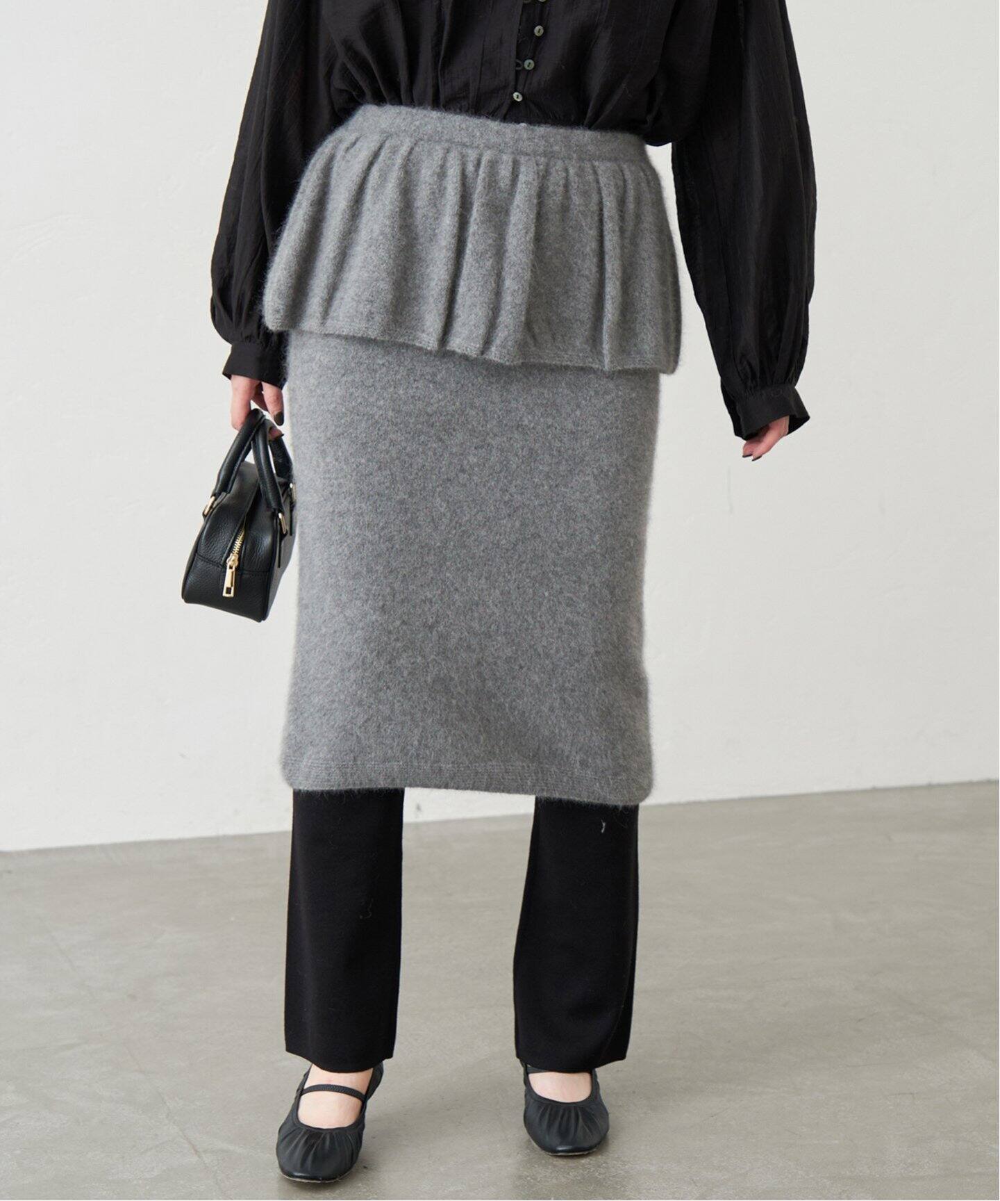 enrica/エンリカ frill skirt スカート KNIT216（その他スカート 