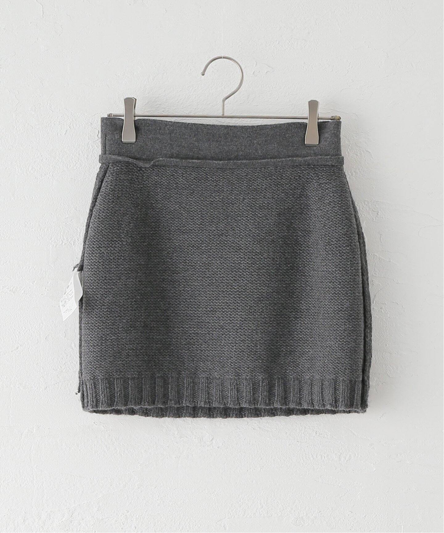 AURALEE/オーラリー WOOL SOFT CORD KNIT MINI SKIRTミニスカート  