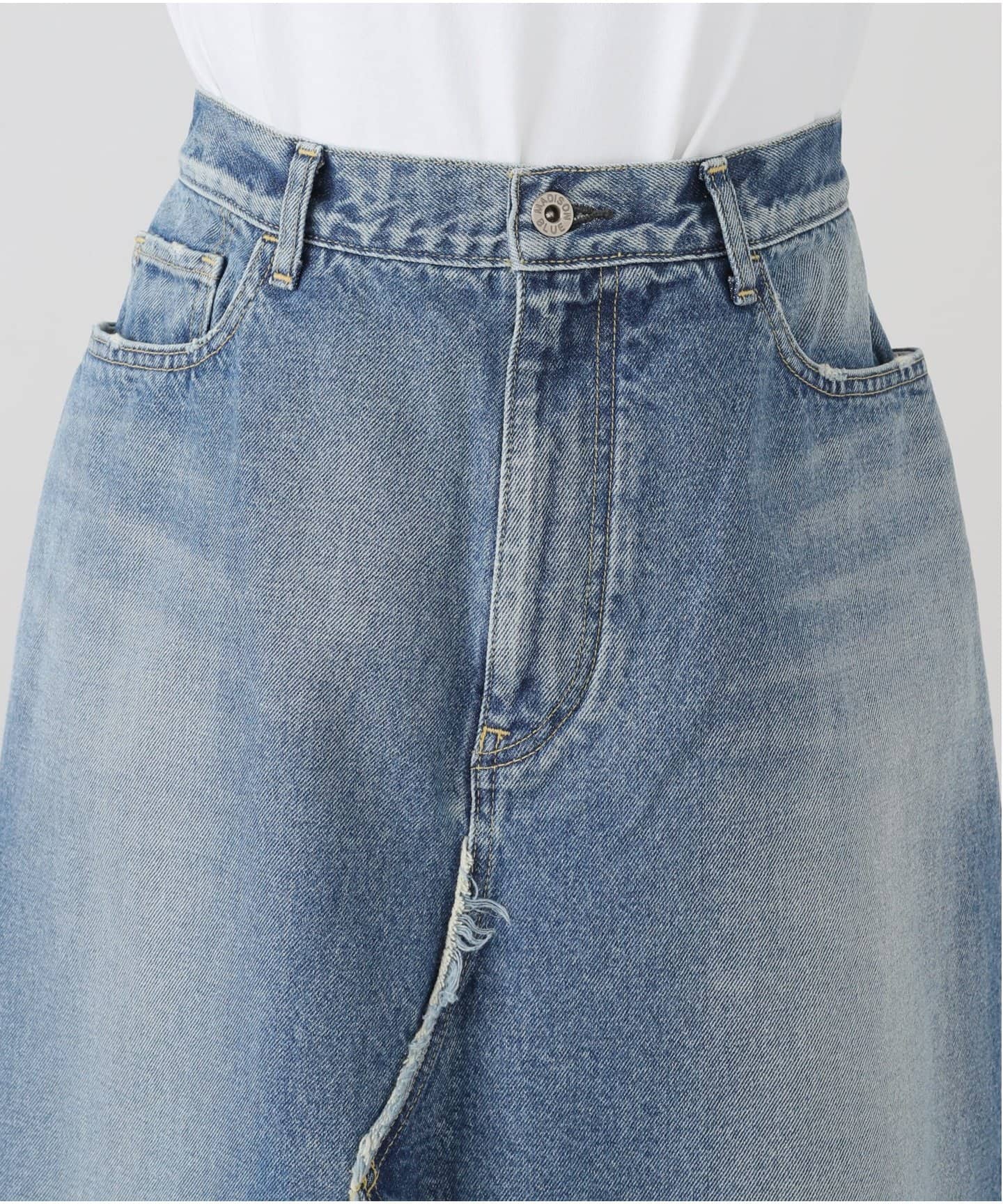 MADISONBLUE/マディソンブルー 5P REMAKE A-LINE SK DENIM スカート