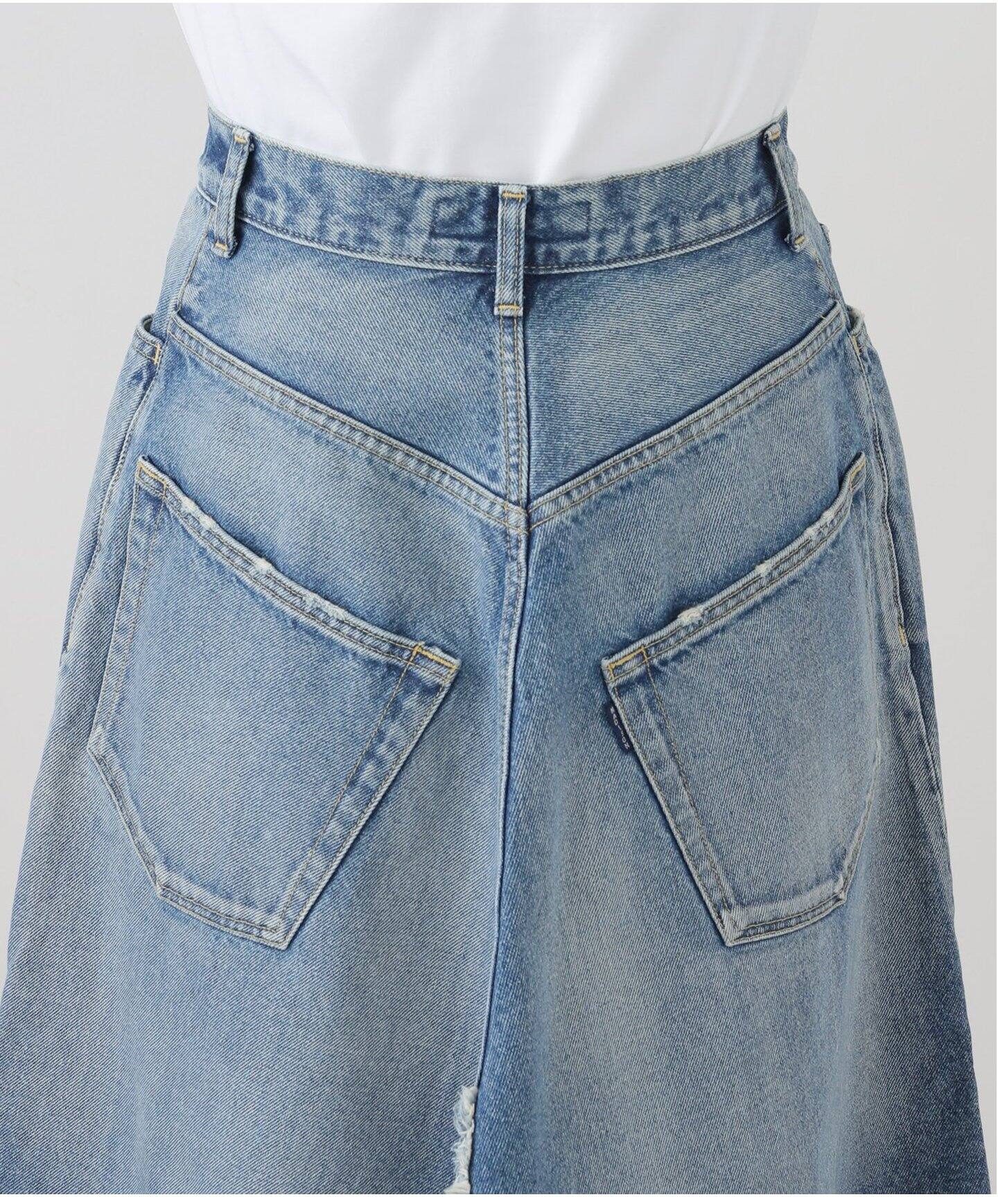 MADISONBLUE/マディソンブルー 5P REMAKE A-LINE SK DENIM