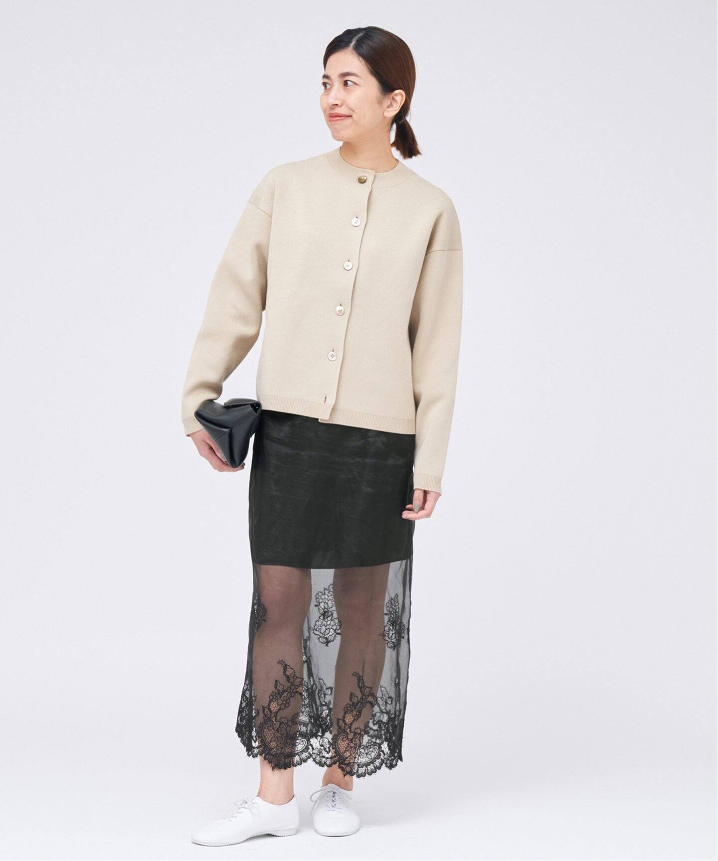 venit/ヴェニット】embroidery lace レース スカート（ロング・マキシ 