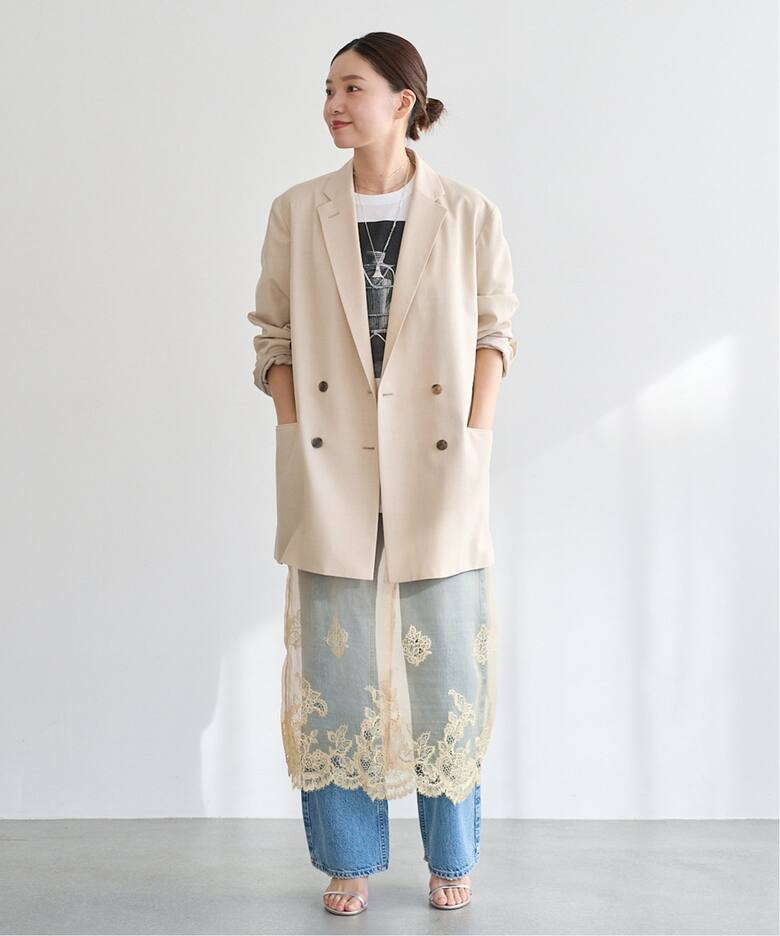 venit/ヴェニット】embroidery lace レース スカート（ロング・マキシ 