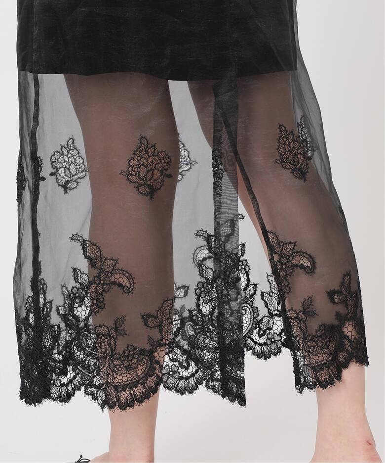 venit/ヴェニット】embroidery lace レース スカート（ロング・マキシ 