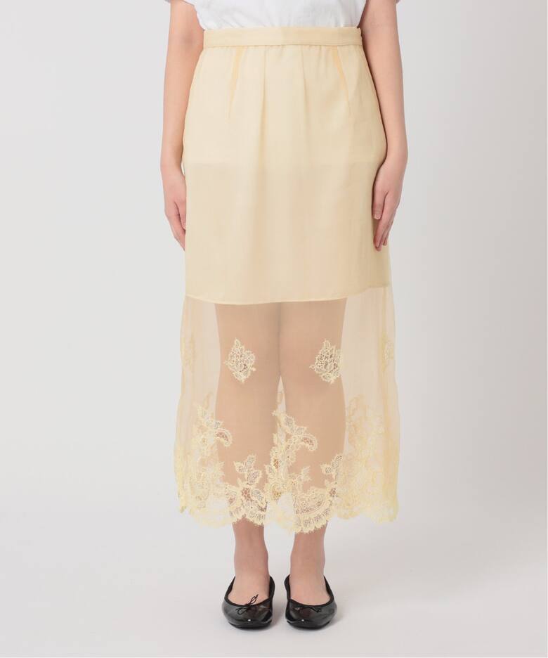 venit/ヴェニット】embroidery lace レース スカート（ロング・マキシ 