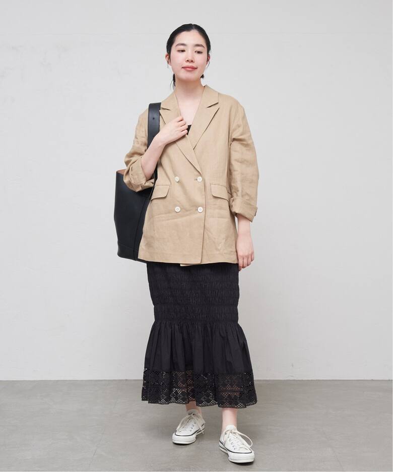 SARA MALLIKA x IENA】別注 ギャザースカート（ロング・マキシ丈  