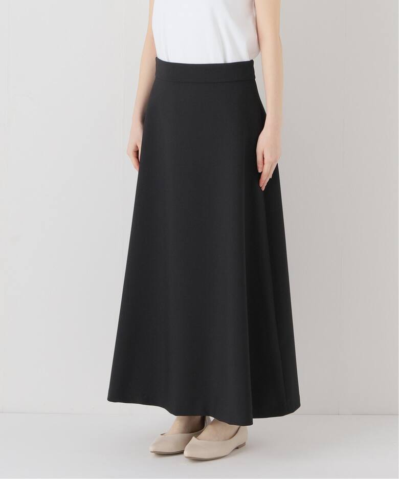 WEB限定》ダブルクロスフレアスカート（ロング・マキシ丈スカート  