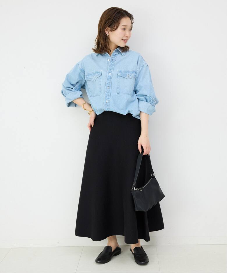 追加》ミラノリブニットフレアスカート（その他スカート）｜SLOBE IENA  