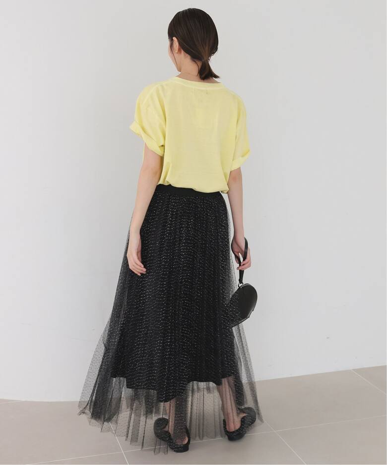 ラメドットチュールプリーツスカート（その他スカート）｜SLOBE IENA  