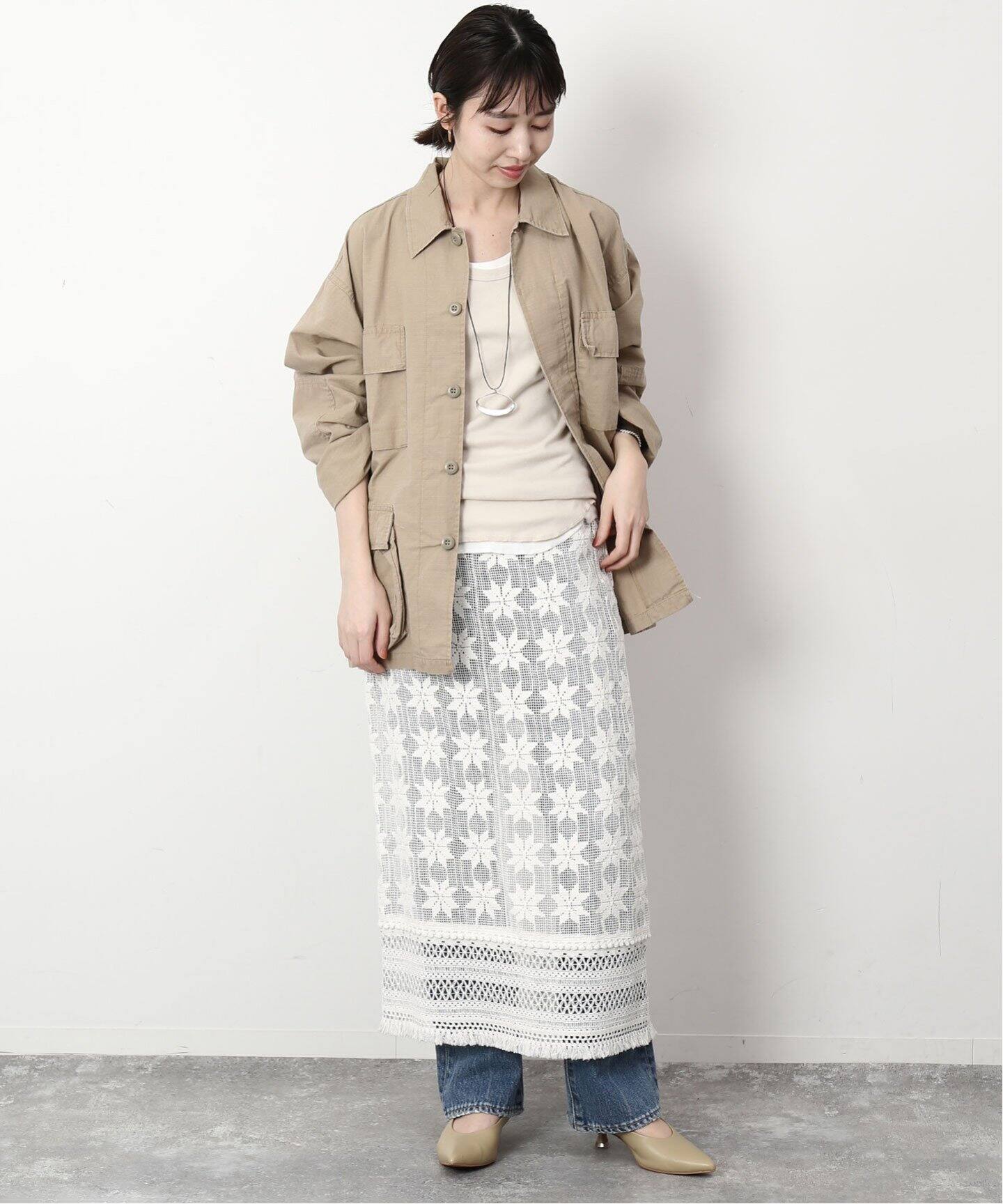 レースパッチワークスカート（その他スカート）｜SLOBE IENA（スローブ  