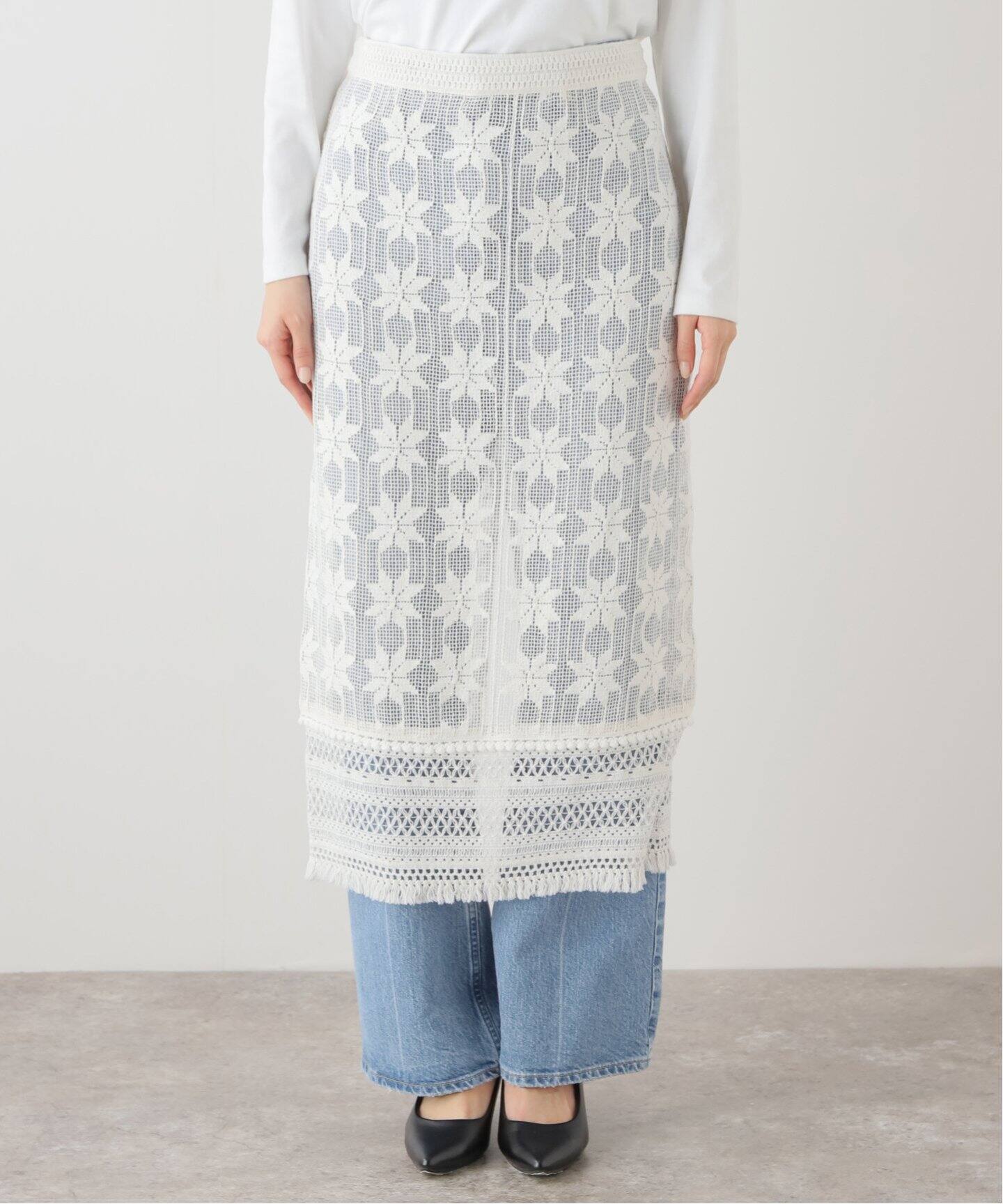レースパッチワークスカート（その他スカート）｜SLOBE IENA（スローブ  
