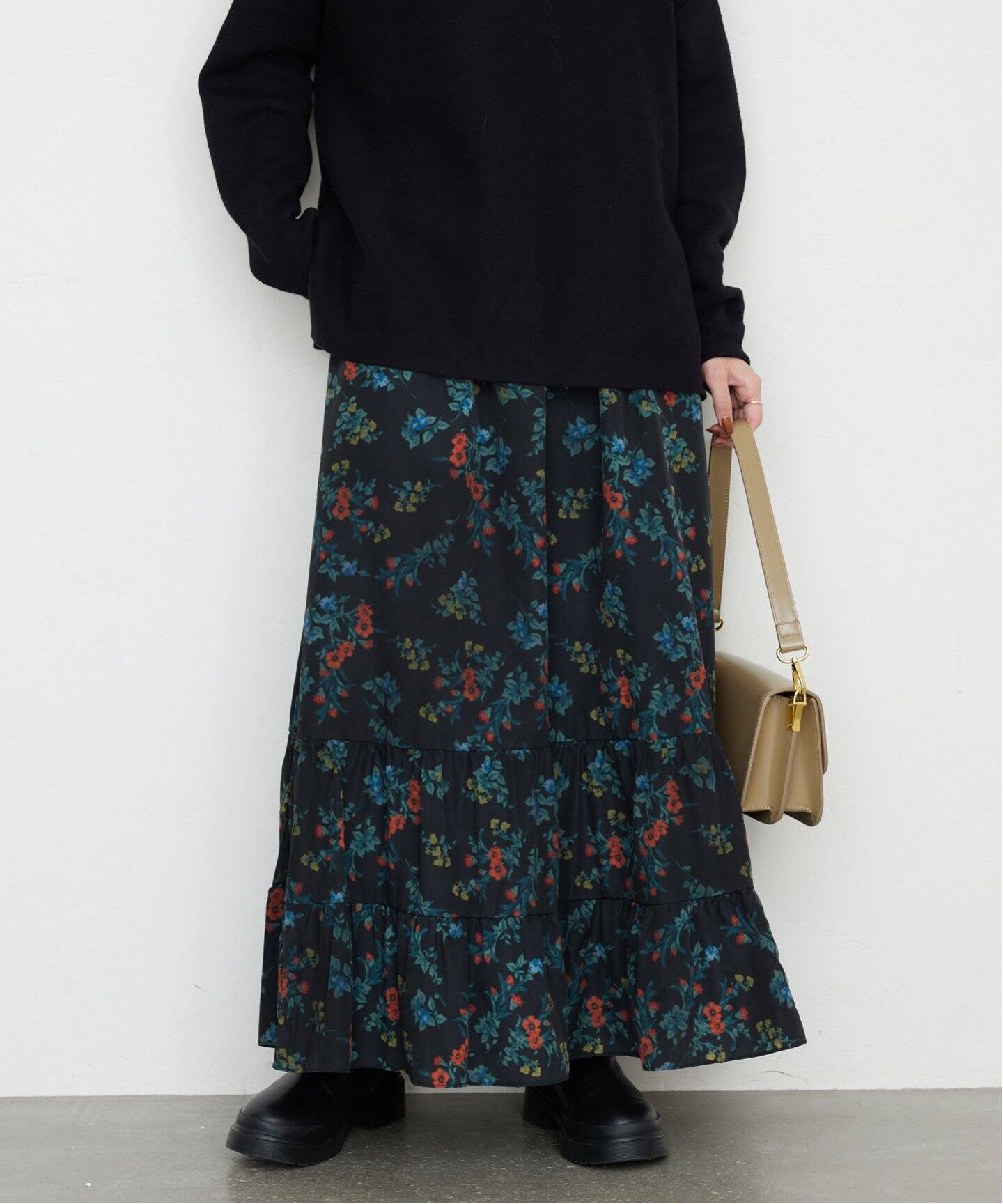 プリントティアードスカート（その他スカート）｜SLOBE IENA（スローブ